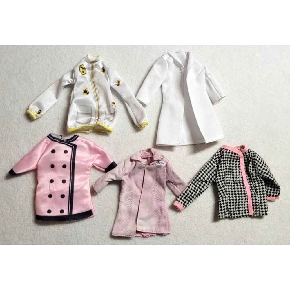 Barbie Size Career Uniform You Can Be Anything Lot Bee Doctor Lab Coat Chef